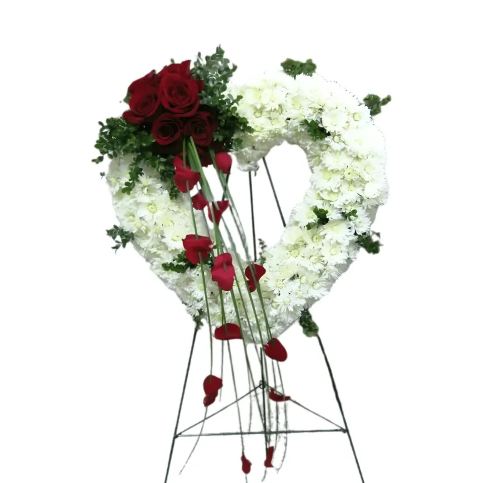 Standing Flower Hati Putih 1,6jt - Florist Jakarta