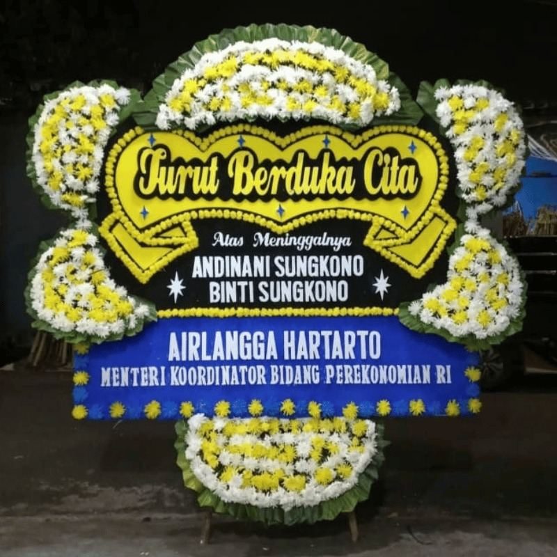 Bunga Duka Cita 1.5Jt ukuran 1.5x2 meter - Florist Jakarta same day delivery