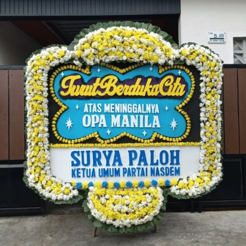 Bunga Duka Cita 2Jt ukuran 1.5x2 meter - Florist Jakarta same day delivery