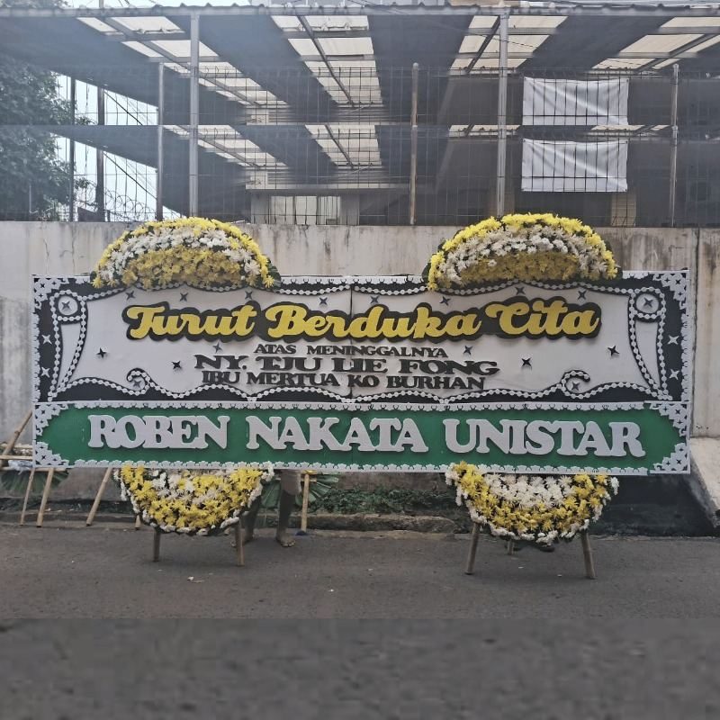 Bunga Duka Cita Gandeng 2Jt ukuran 1.2x4 meter - Florist Jakarta same day delivery