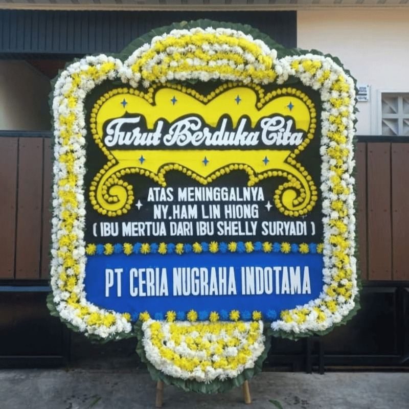 Bunga Duka Cita 3Jt ukuran 2x2 meter - Florist Jakarta same day delivery
