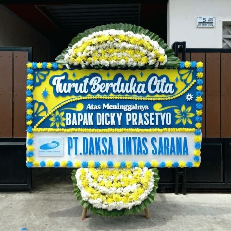Bunga Duka Cita 500rb ukuran 1.2x2 meter - Florist Jakarta same day delivery