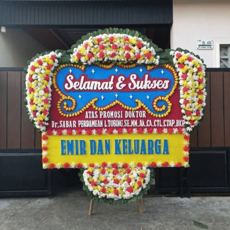 Bunga Papan Ucapan Selamat 1.3Jt ukuran 1.2x5 meter - Florist Jakarta same day delivery