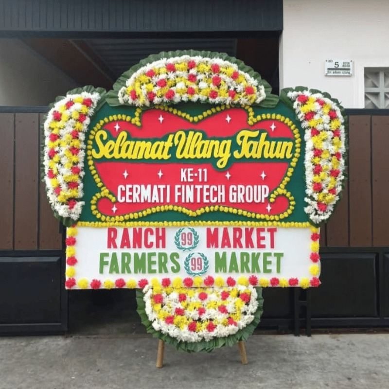 Bunga Papan Ucapan Selamat 1Jt ukuran 1.5x2 meter - Florist Jakarta same day delivery