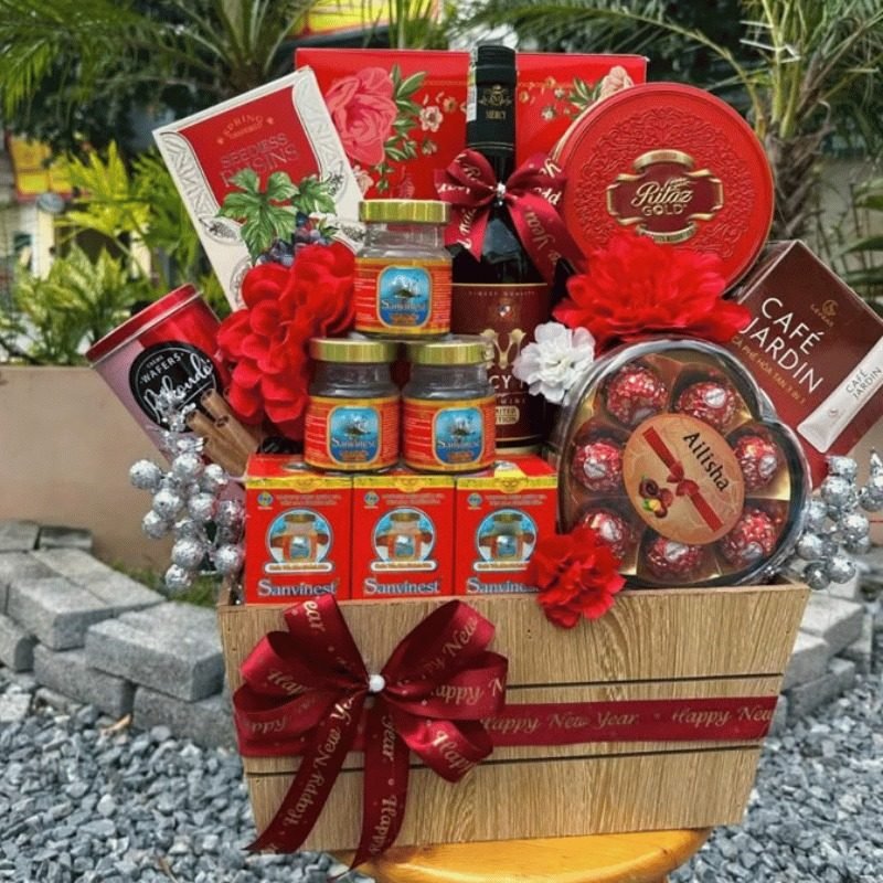 Parcel Imlek Premium \"Happy New Year\" — Merah Mewah