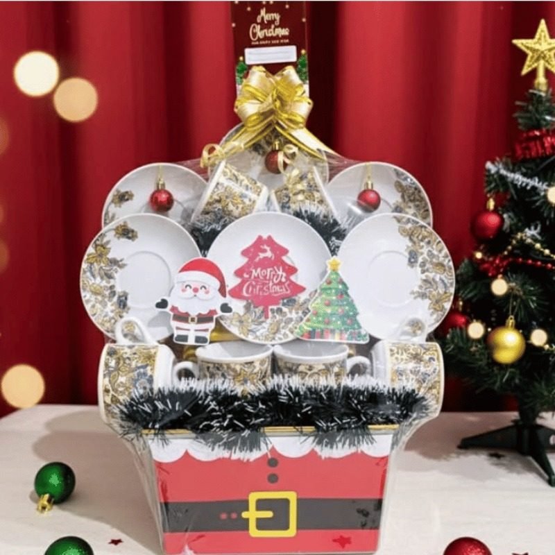 Parcel Natal Tea Set Gold Mewah — \"Santa's Grand Set\"