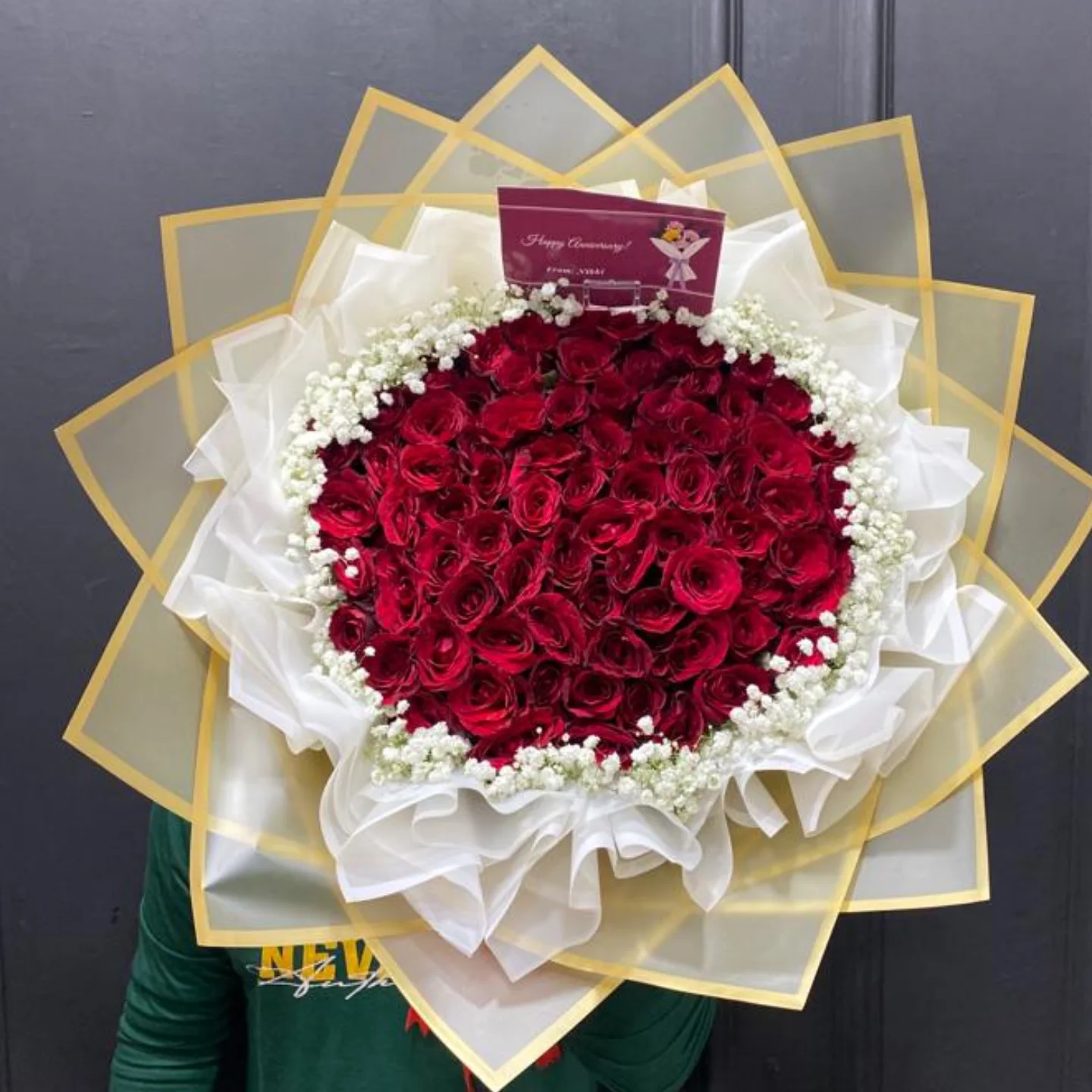 Buket Bulat Bunga Mix Warna - Rangkaian Bunga Cantik - Buket Bulat Florist Jakarta kode WF-BKB-B-01