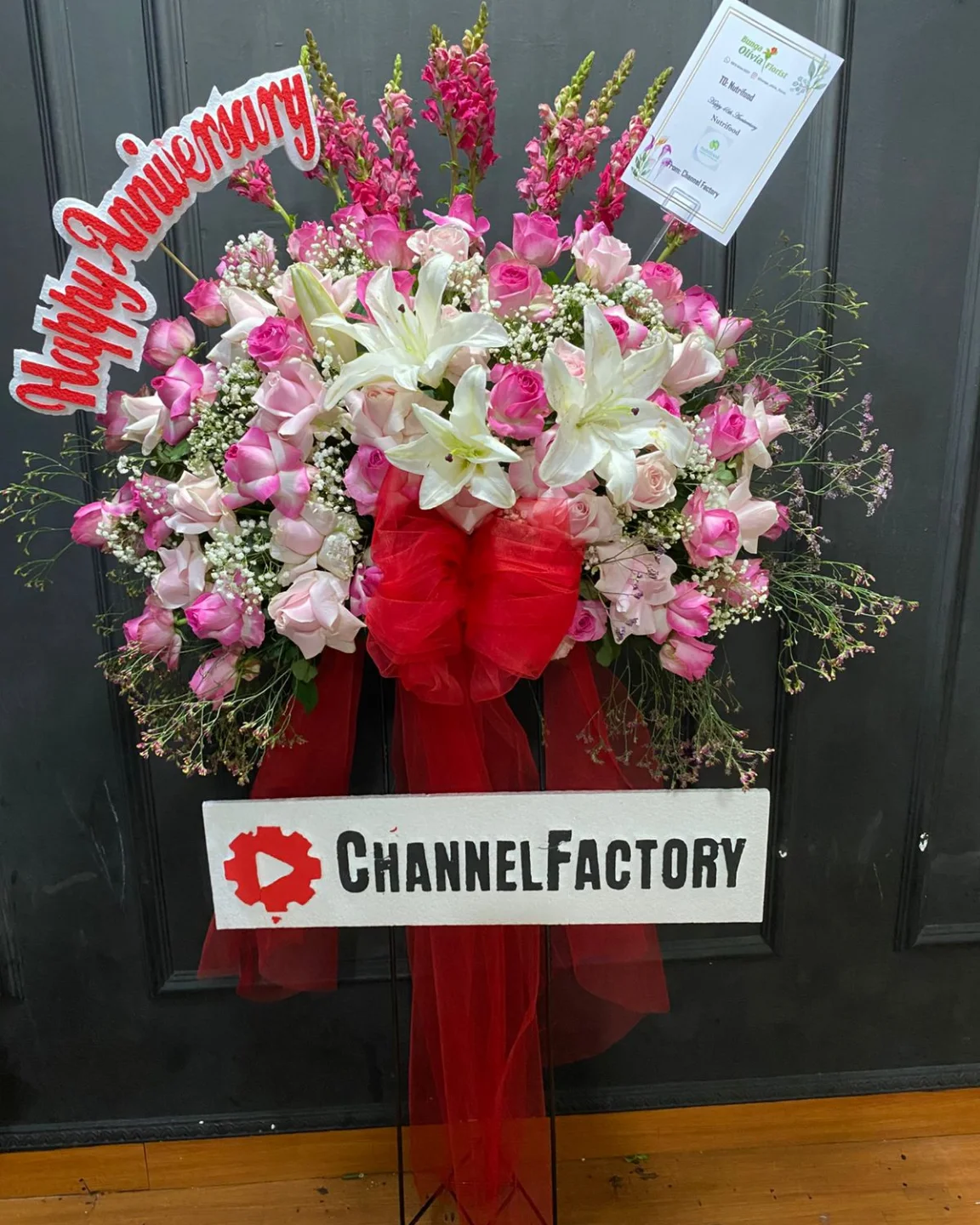 Bunga Meja Cantik - Rangkaian Bunga Dekorasi Ruangan (Bunga Meja) dari Florist Jakarta, kode WF-BM-A-01