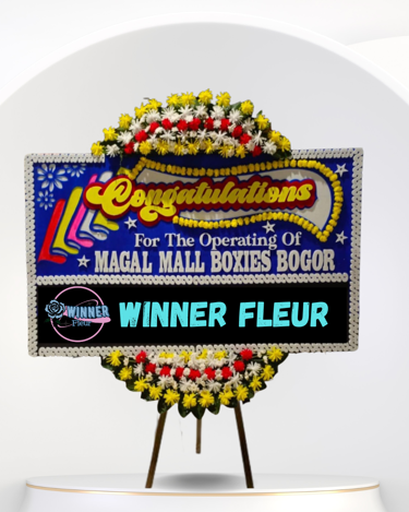 Bunga Papan Congratulations Cantik - Papan Bunga Selamat (Papan Bunga) dari Florist Jakarta, kode WF-BP-B-07