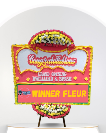 Bunga Papan Grand Opening Premium - Papan Bunga Pembukaan Mewah - Papan Bunga Florist Jakarta kode WF-BP-F-08