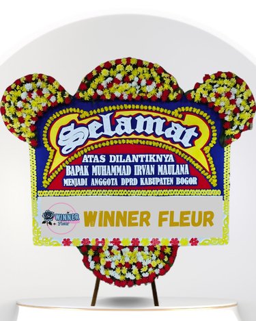 Florist Jakarta Papan Bunga: Bunga Papan Selamat Ulang Tahun Premium - Papan Bunga Birthday Mewah - kode WF-BP-H-05