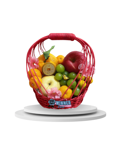 Florist Jakarta Parcel Buah: Parcel Buah Import Eksklusif - Hampers Buah Mewah Besar - kode WF-PCL-J-01