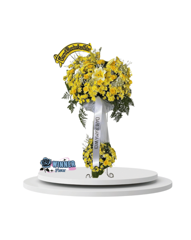 Standing Flower Elegan - Rangkaian Bunga Congratulations - Standing Flower Florist Jakarta kode WF-SF-A-02