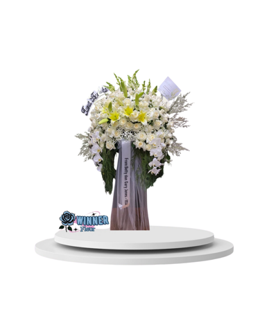 Florist Jakarta Standing Flower: Standing Flower Bunga Premium Besar - Rangkaian Bunga Eksklusif - kode WF-SF-G-02