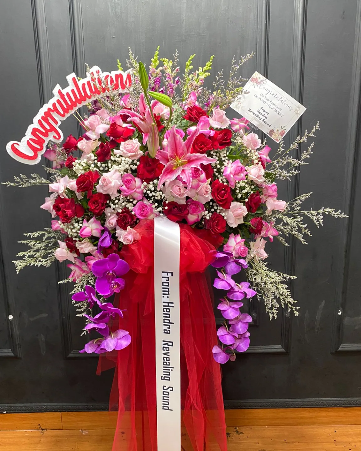 Standing Flower Bunga Glade Mewah - Rangkaian Bunga Super (Standing Flower) dari Florist Jakarta, kode WF-SF-L-02