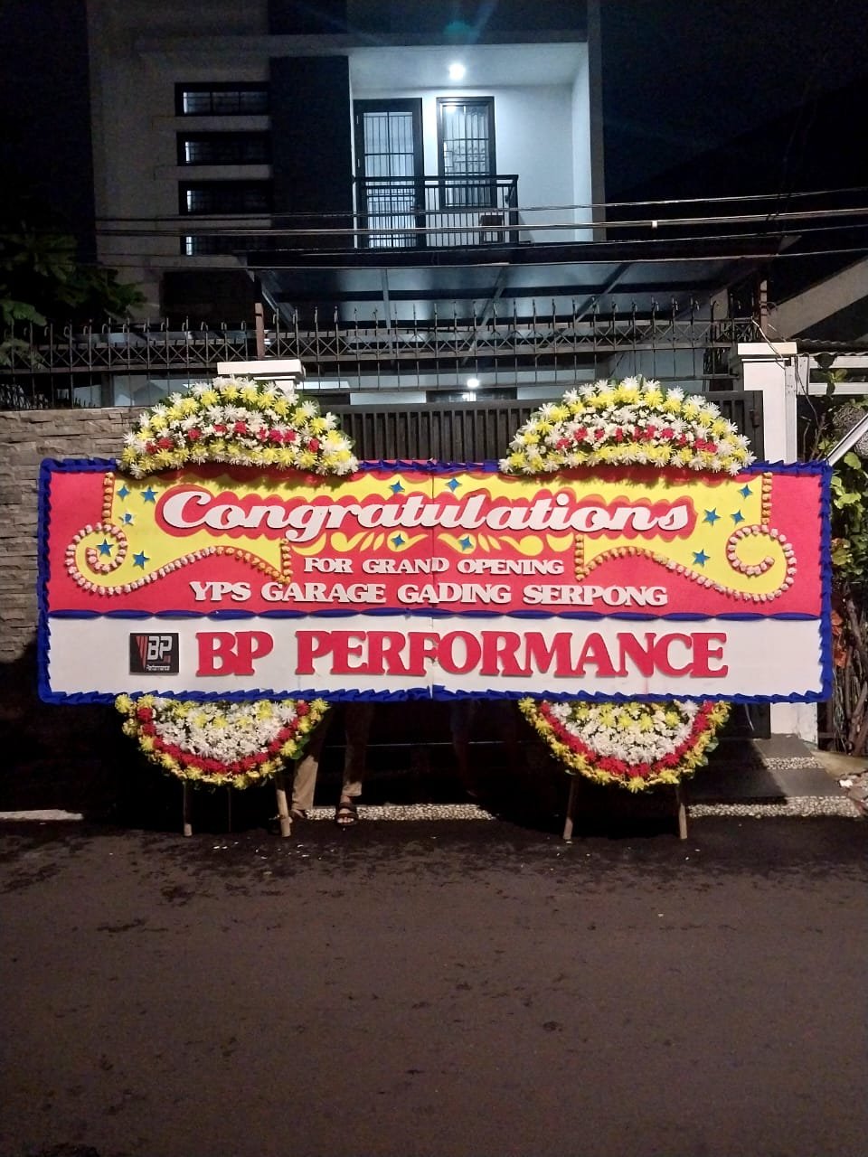 Bunga Papan Jumbo 1.25x2m - 4 Jambul Wedding & Grand Opening Premium - Papan Bunga Jumbo Florist Jakarta kode WF-BP-JBO-H01
