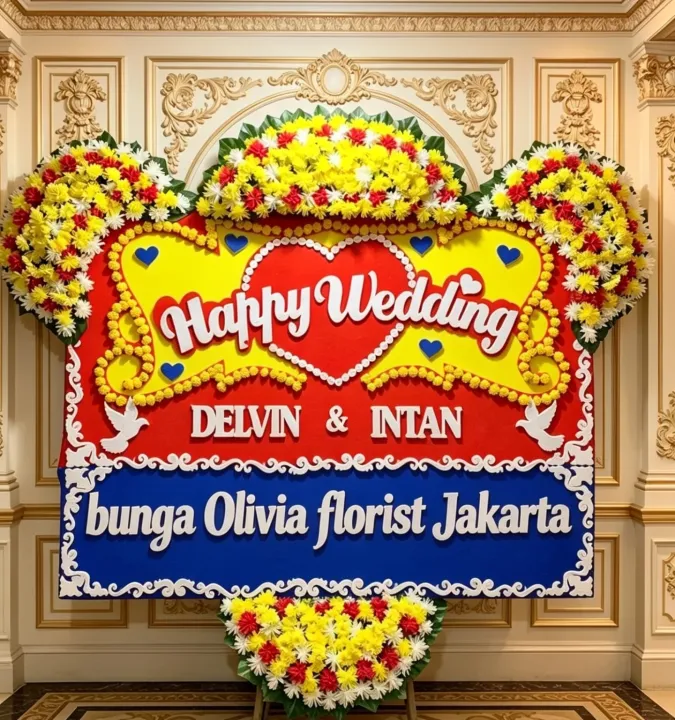 Bunga papan BPH-04 - contoh desain wilayah DKI Jakarta