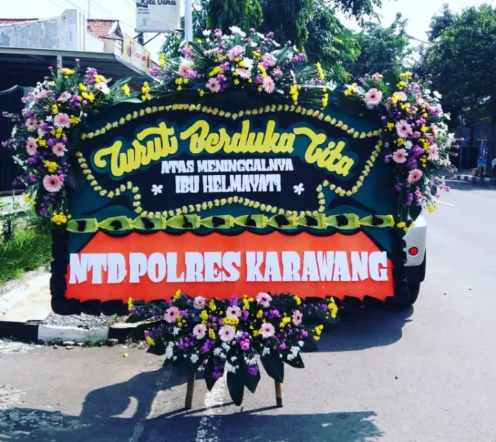Bunga papan JT-02 - contoh desain wilayah Jawa Tengah