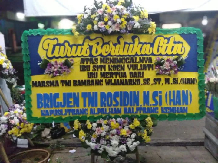 Bunga papan JT-03 - contoh desain wilayah Jawa Tengah