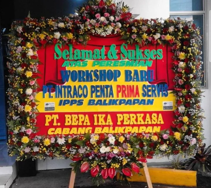 Bunga papan JT-04 - contoh desain wilayah Jawa Tengah