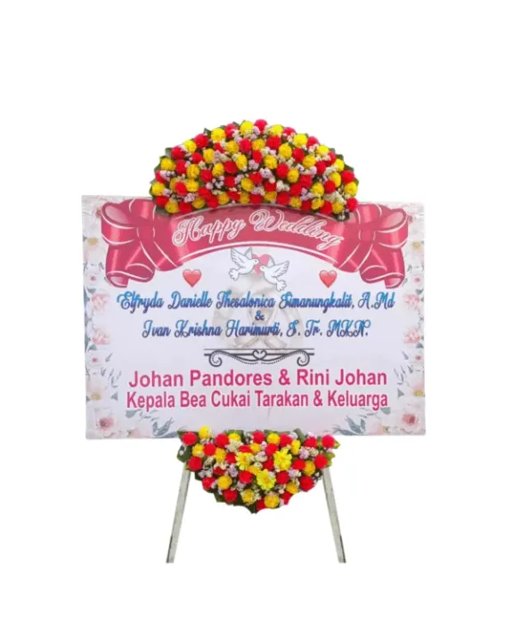 Bunga papan JTP-02 - contoh desain wilayah Jawa Timur