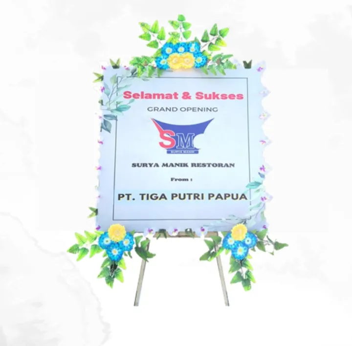 Bunga papan BPP-05 - contoh desain wilayah Papua Tengah