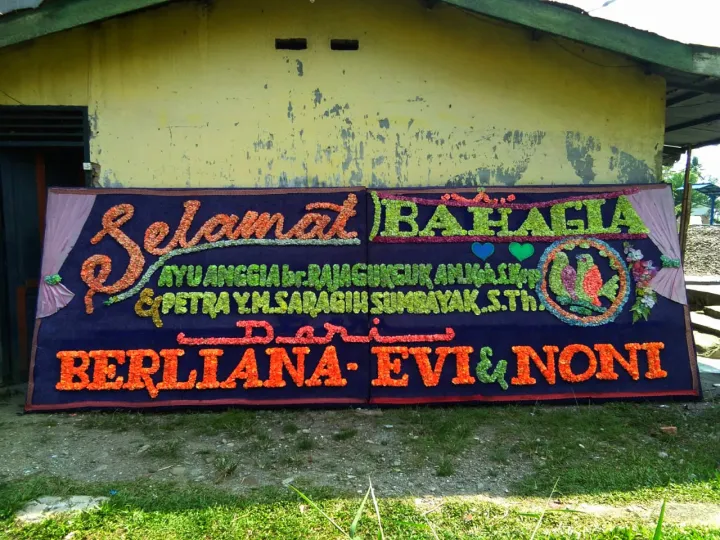 Bunga papan BPS-03 - contoh desain wilayah Sumatera Barat